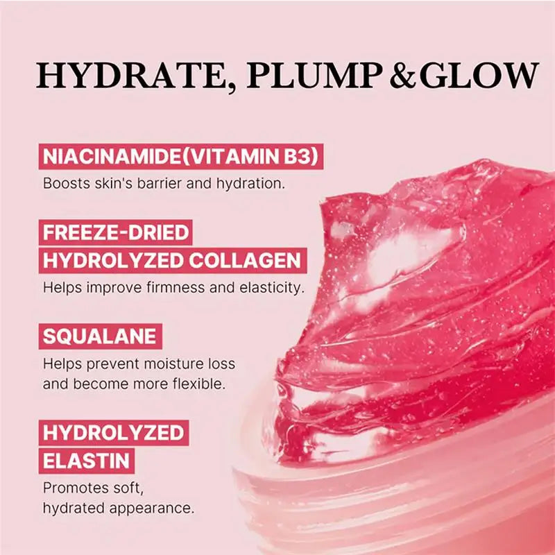 Collagen Jelly Face Cream with Niacinamide and Squalane for skin hydration, firmness, and elasticity.